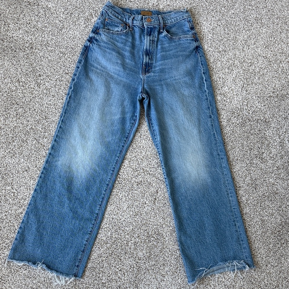 MOTHER Blue Flare & Wide Leg Jeans